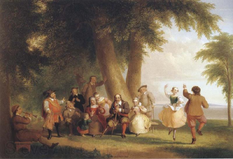 Asher Brown Durand Dance on the battery in the Presence of Peter Stuyvesant